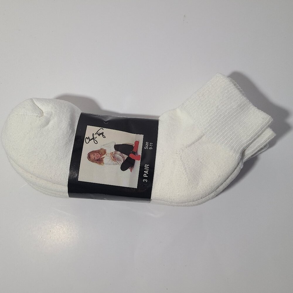 Vintage 80s/90s Cheryl Tiegs 3 Pairs of Socks Size 9-11 NOS Made in USA